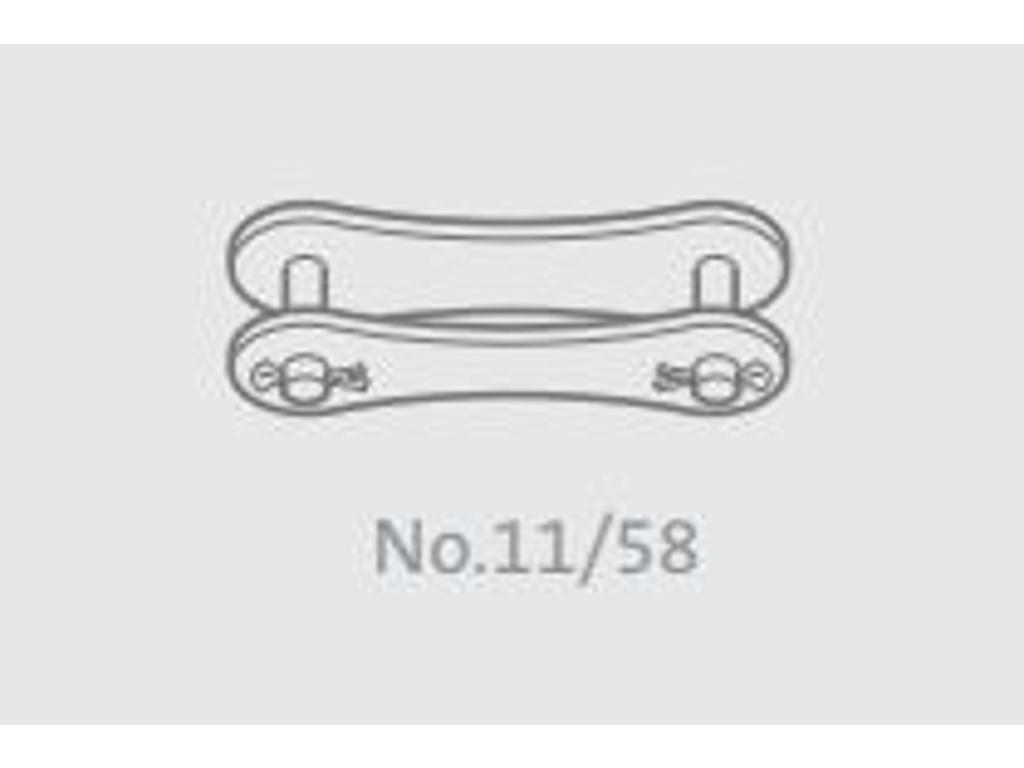 KEDJELÄNK RAK 2 1/2 SAXPINNE DUBBEL DELNING HEAVY