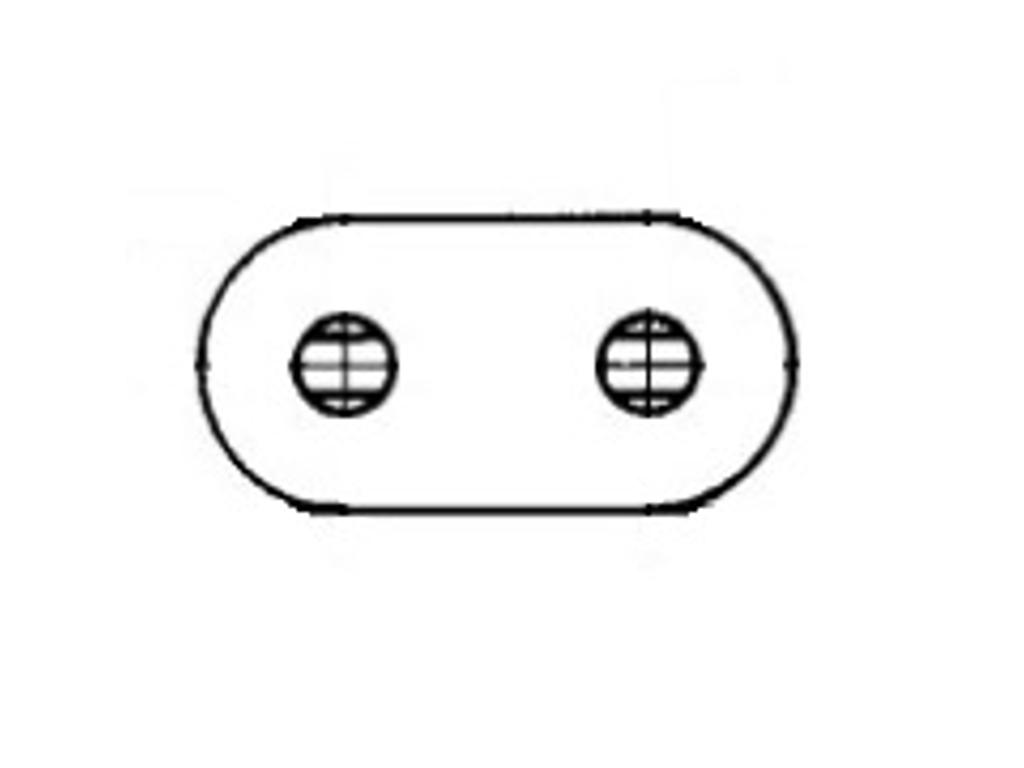 KEDJELÄNK RAK ANSI 3/8 MED LÅSFJÄDER SS